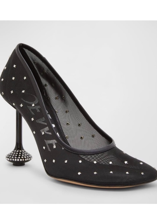 Loewe Shoes - Loewe Toy Crystal Embellished Mesh Pump